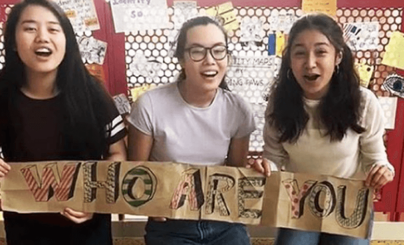 A student engaged in learning